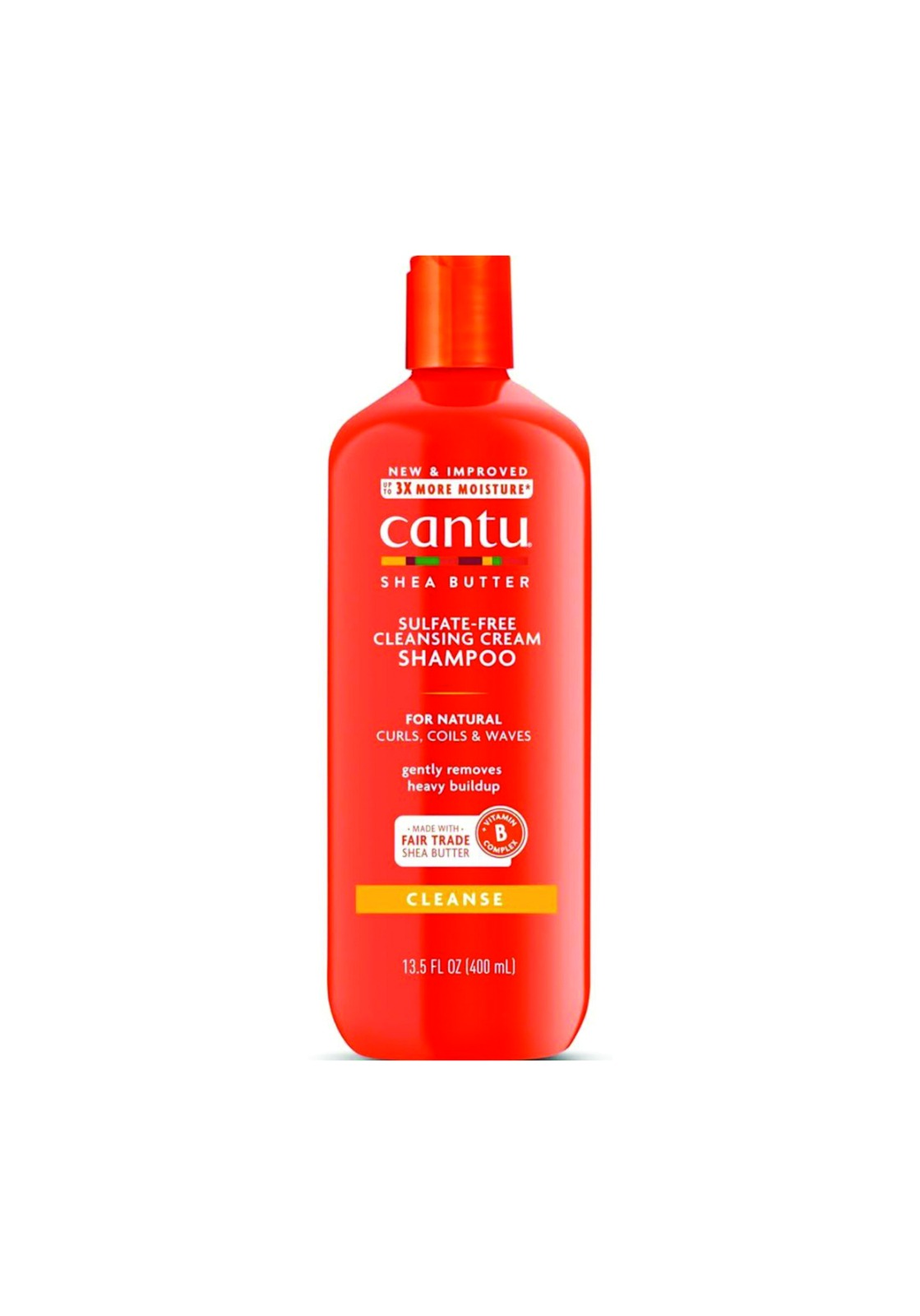 شامپو شی باتر کنتو مخصوص موهای فر و مجعد|Cantu Shea Butter Sulfate-Free Cleansing Cream Shampoo