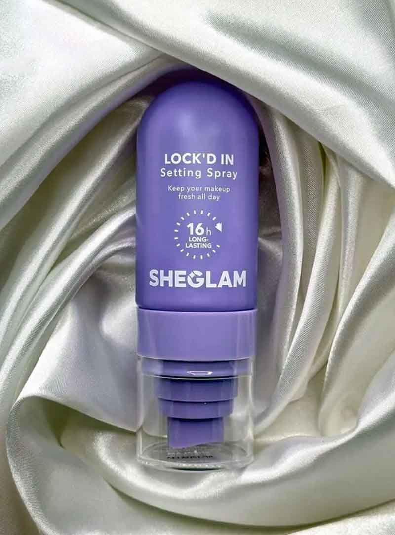 اسپری فیکس 16 ساعته شیگلم SHEGLAM LOCK’D IN Setting Spray – 16h Long‑Lasting